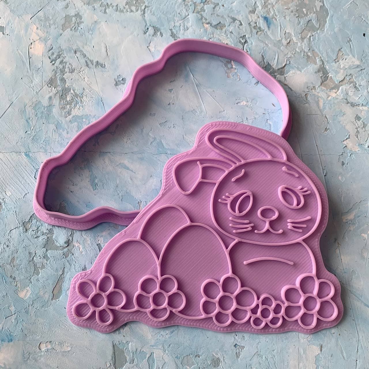 Easter bunny Cookie Cutter 3D print model_2