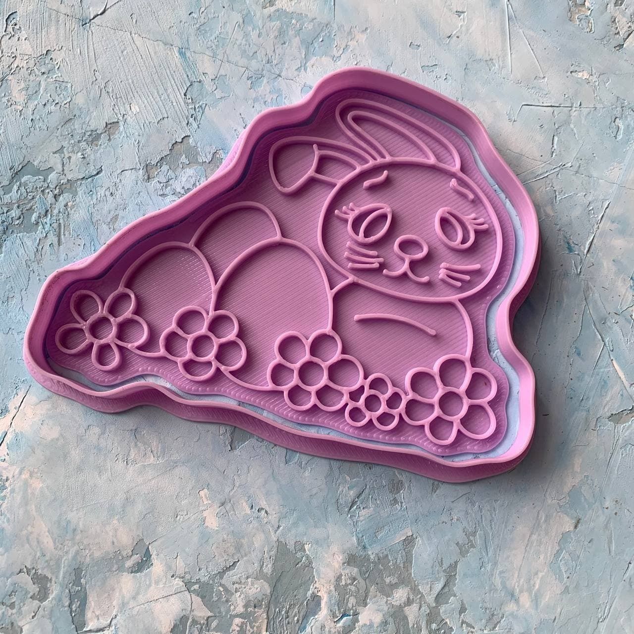 Easter bunny Cookie Cutter 3D print model_3