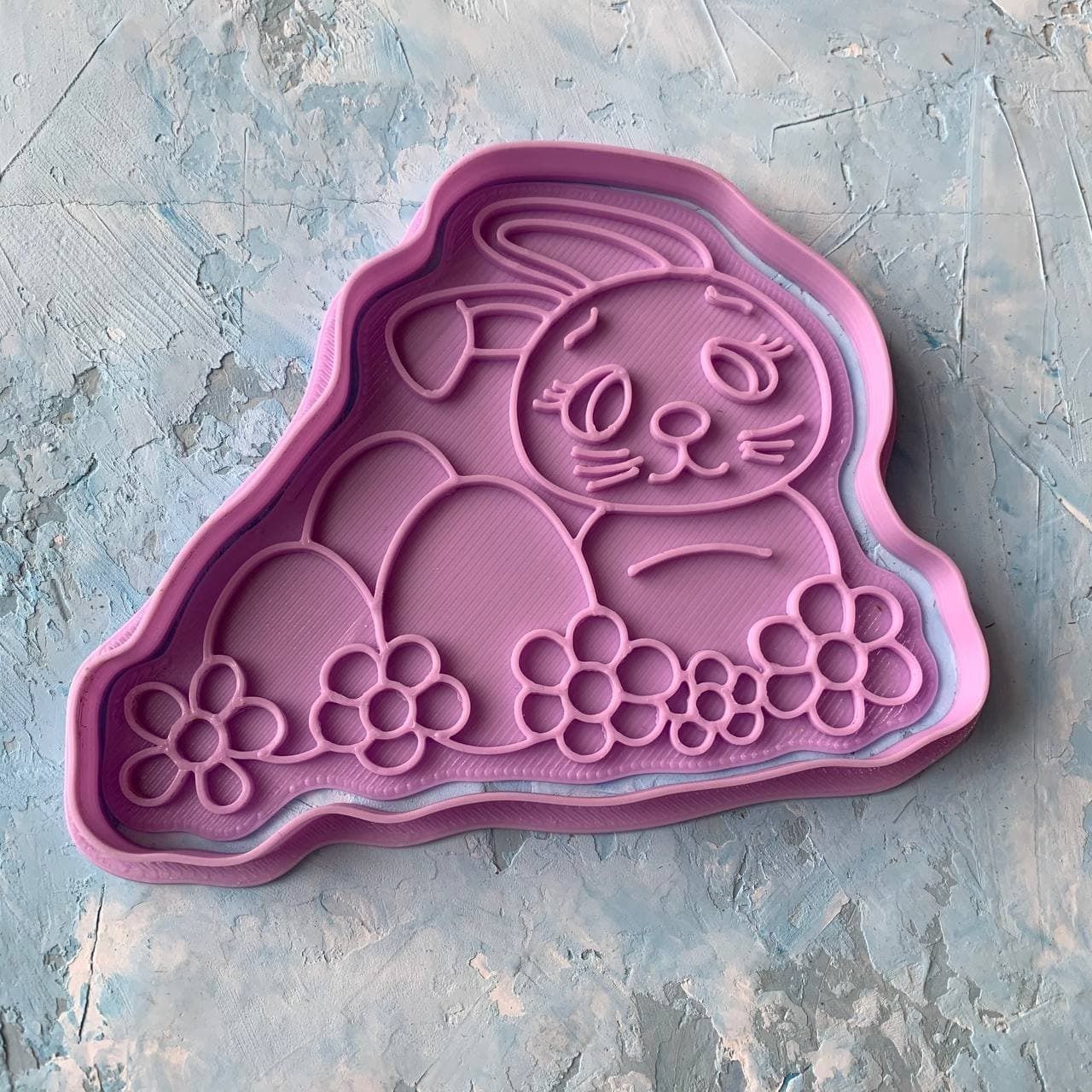 Easter bunny Cookie Cutter 3D print model_4