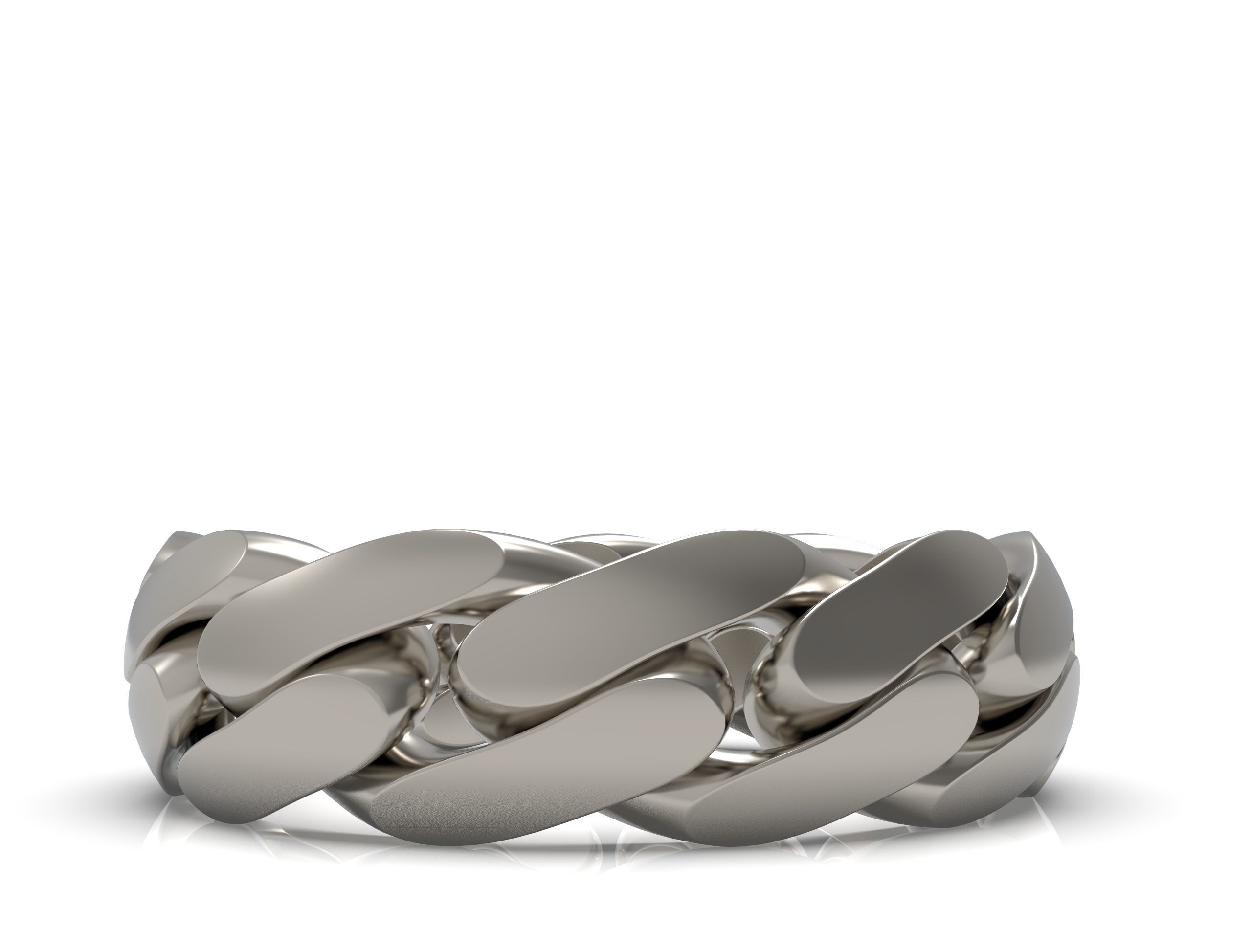 Cuban ring 6 mm wide size 58 3D print model_5