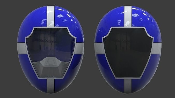 Power Ranger Lightspeed Rescue Blue Helmet 3D print model