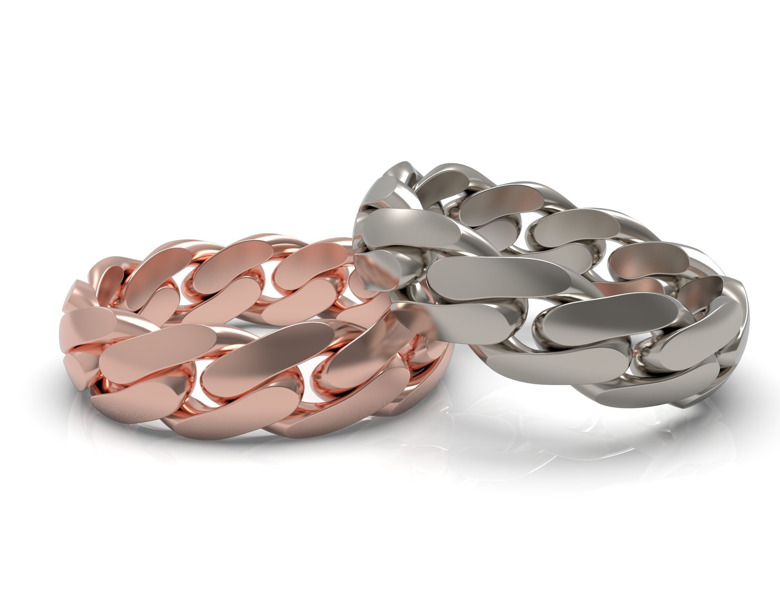  Cuban ring 6 mm wide size 52 3D print model_7