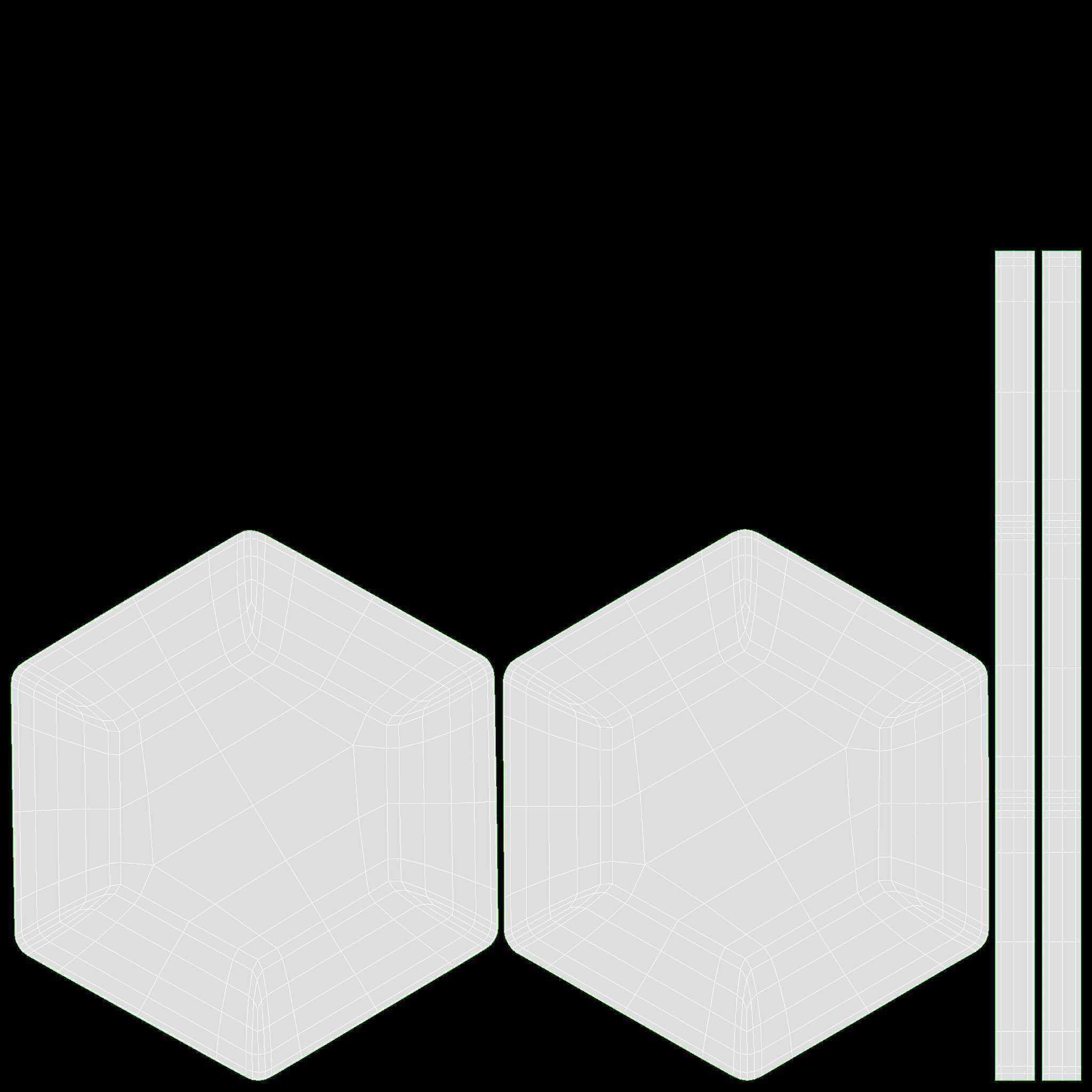 Hexagonal bar chair 01 3D model_11