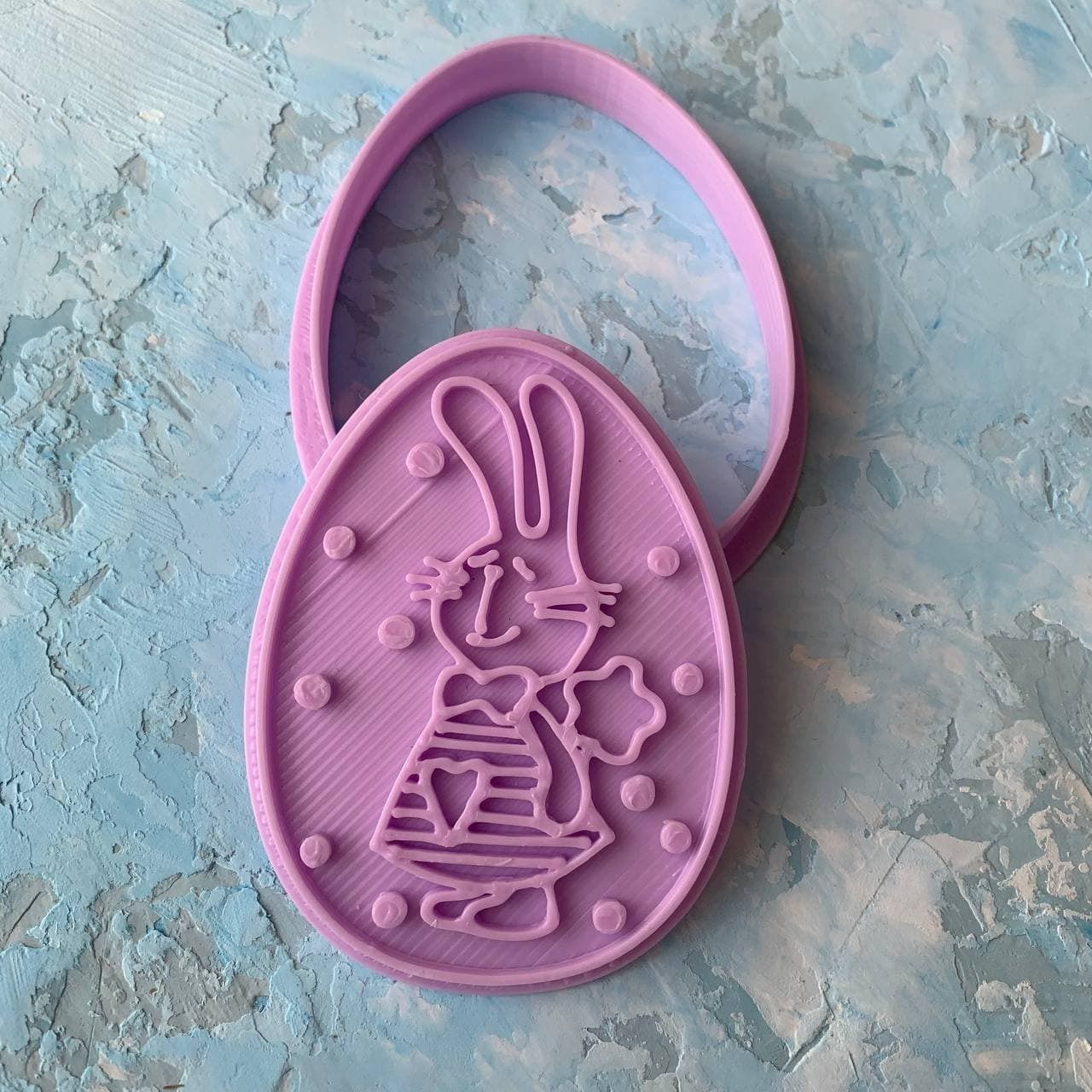 Easter egg Cookie Cutter 3D print model_5