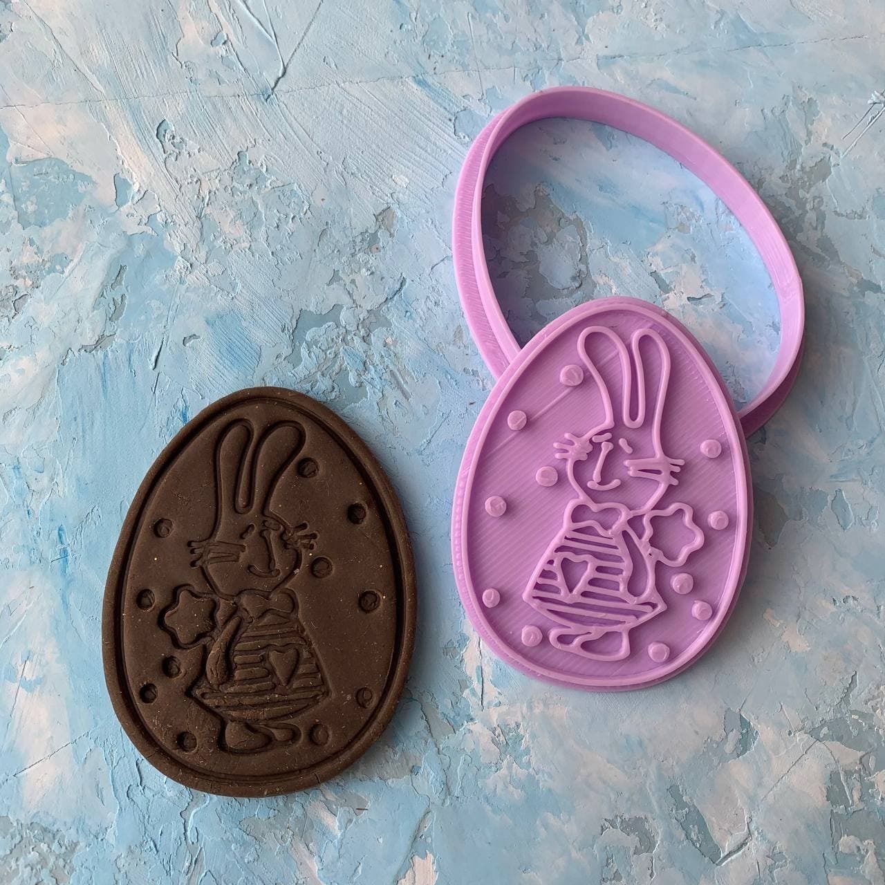 Easter egg Cookie Cutter 3D print model_1