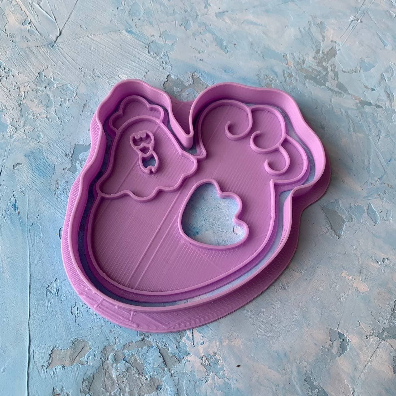 Easter Chicken Cookie Cutter 3D print model_4