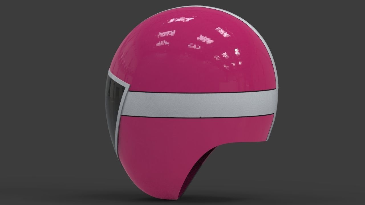 Power Ranger Lightspeed Rescue Pink Helmet 3D print model_2