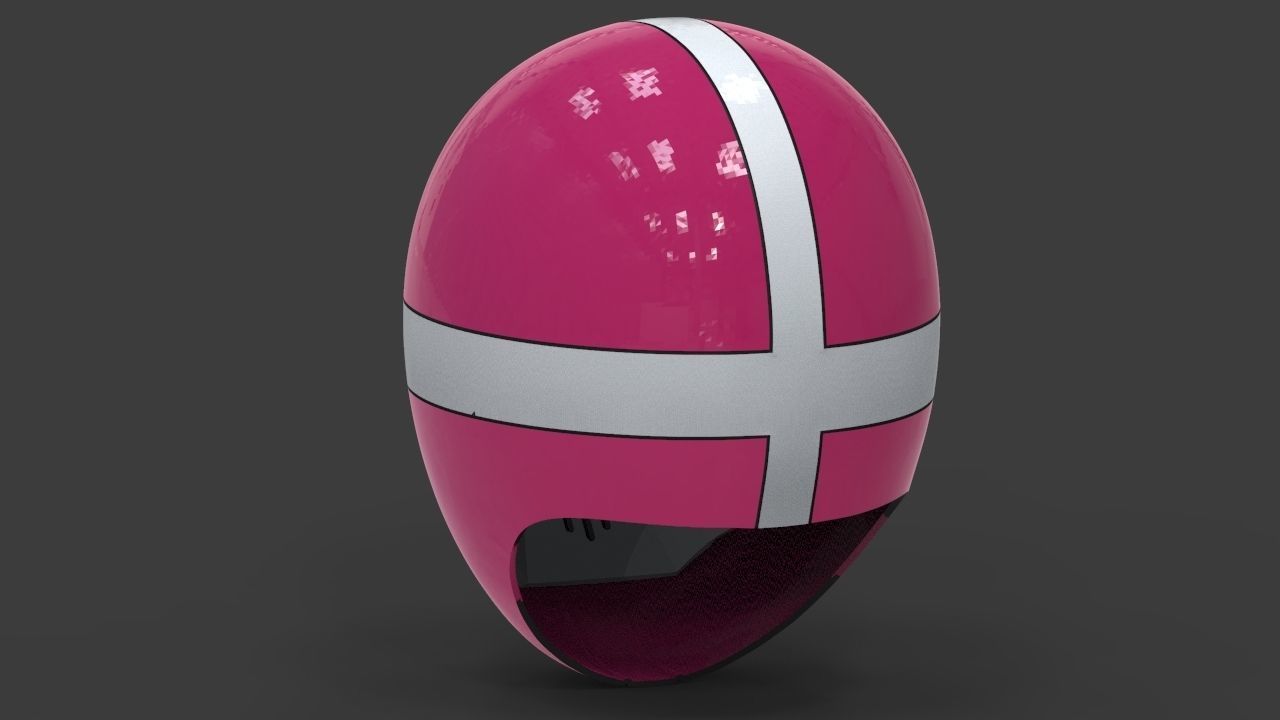 Power Ranger Lightspeed Rescue Pink Helmet 3D print model_4