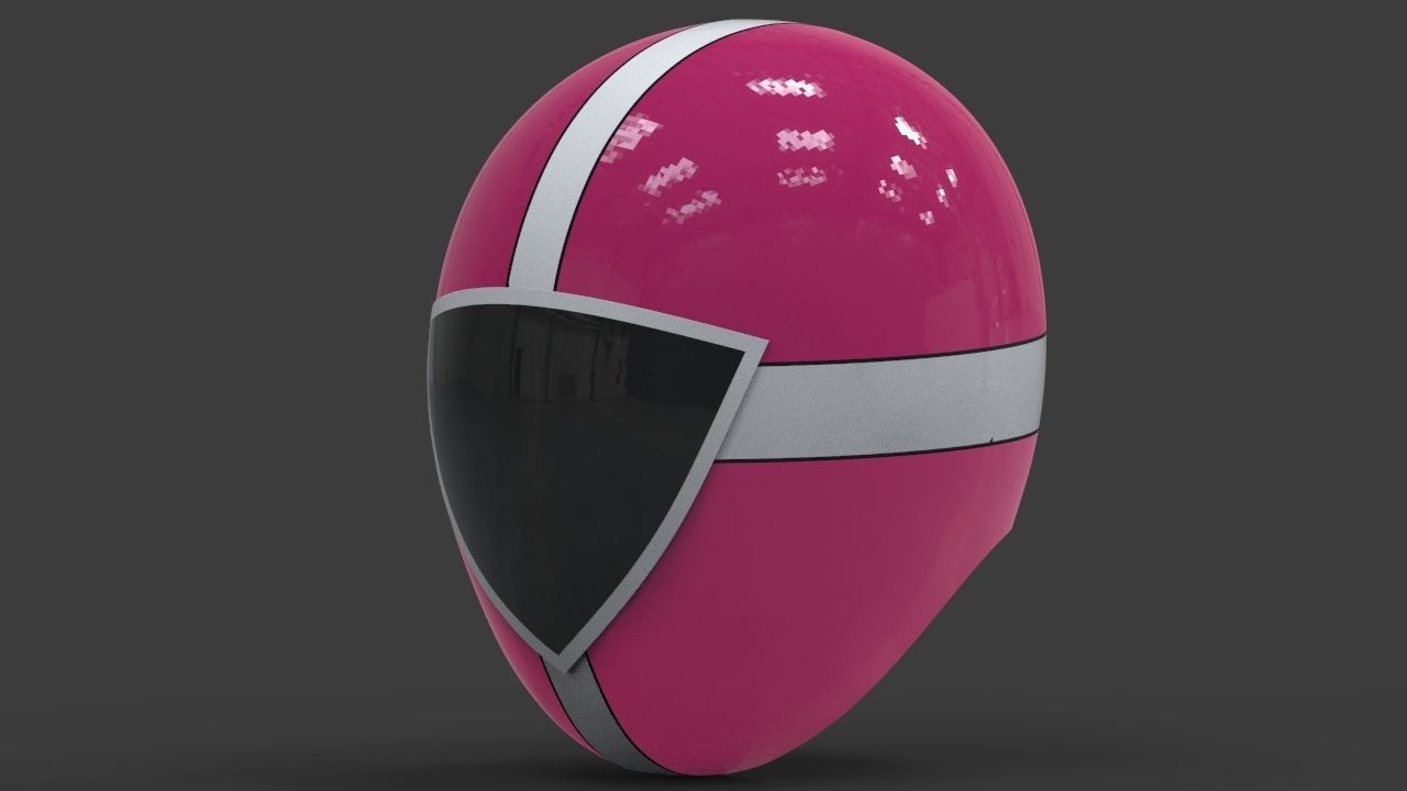 Power Ranger Lightspeed Rescue Pink Helmet 3D print model_1
