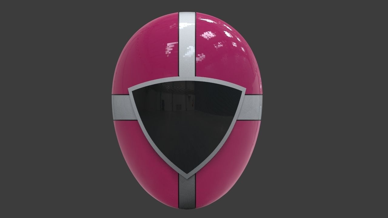 Power Ranger Lightspeed Rescue Pink Helmet 3D print model_3