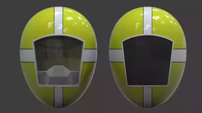 Power Ranger Lightspeed Rescue Yellow Helmet