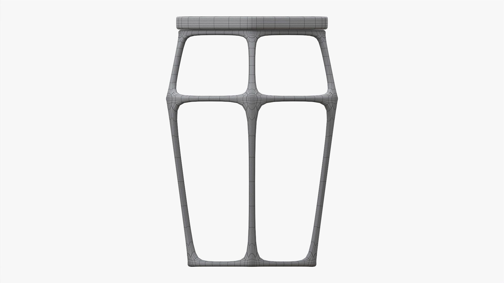 Hexagonal bar chair 02 3D model_9