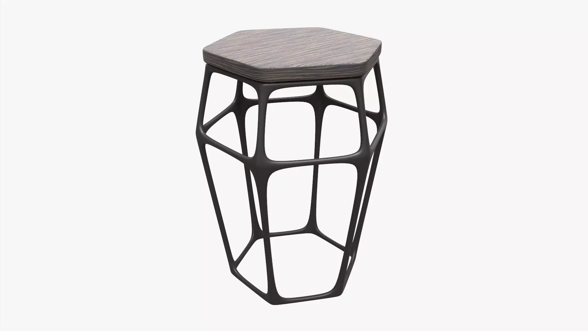 Hexagonal bar chair 02 3D model_0