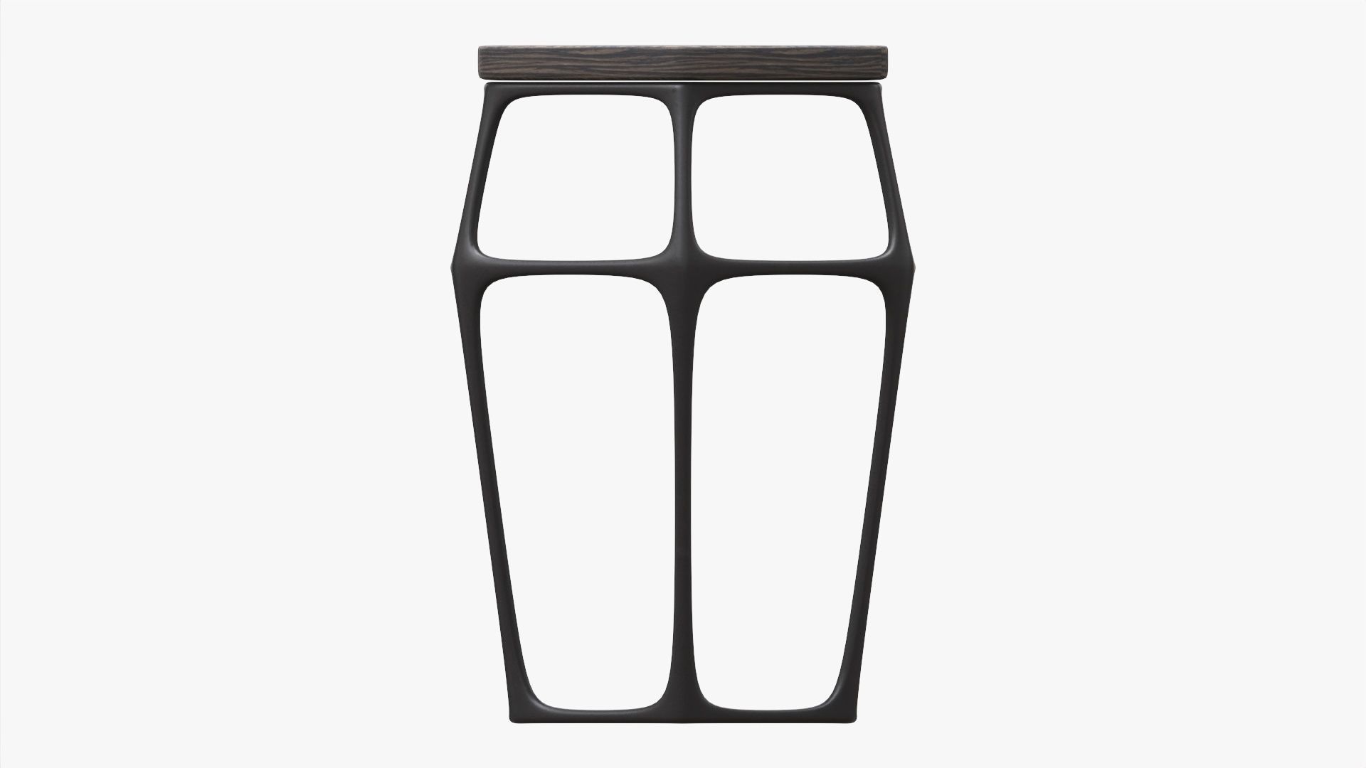 Hexagonal bar chair 02 3D model_4