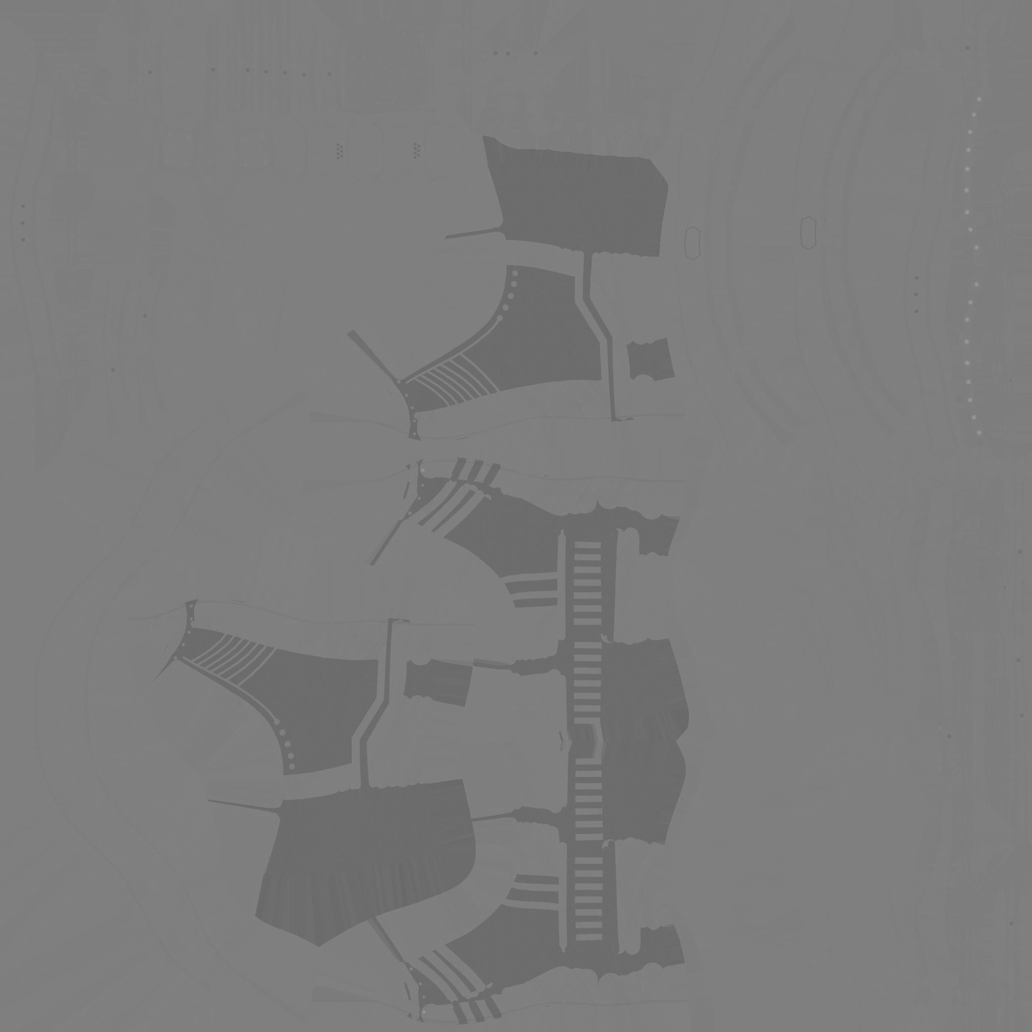 SciFi Boots A06 Bronze - Character Design Fashion Low-poly 3D model_20