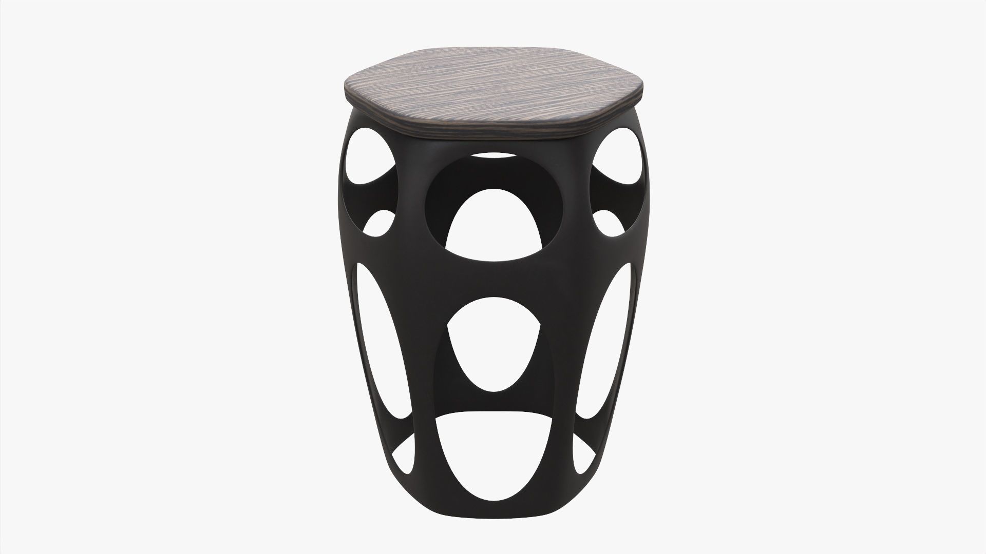 Hexagonal bar chair 03  3D model_1