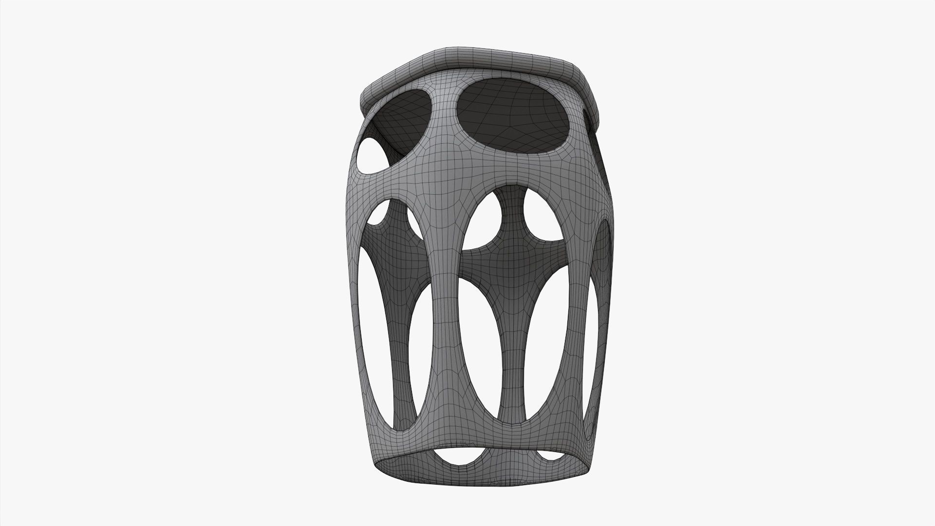 Hexagonal bar chair 03  3D model_6