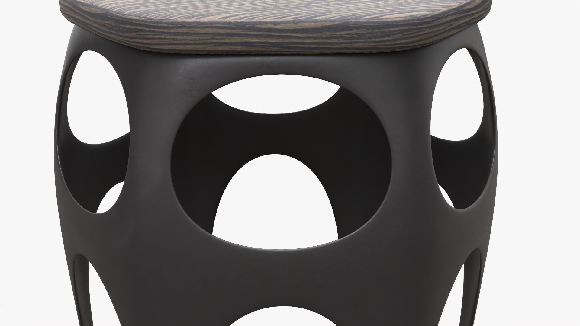 Hexagonal bar chair 03  3D model_3