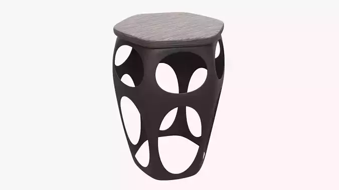 Hexagonal bar chair 03 