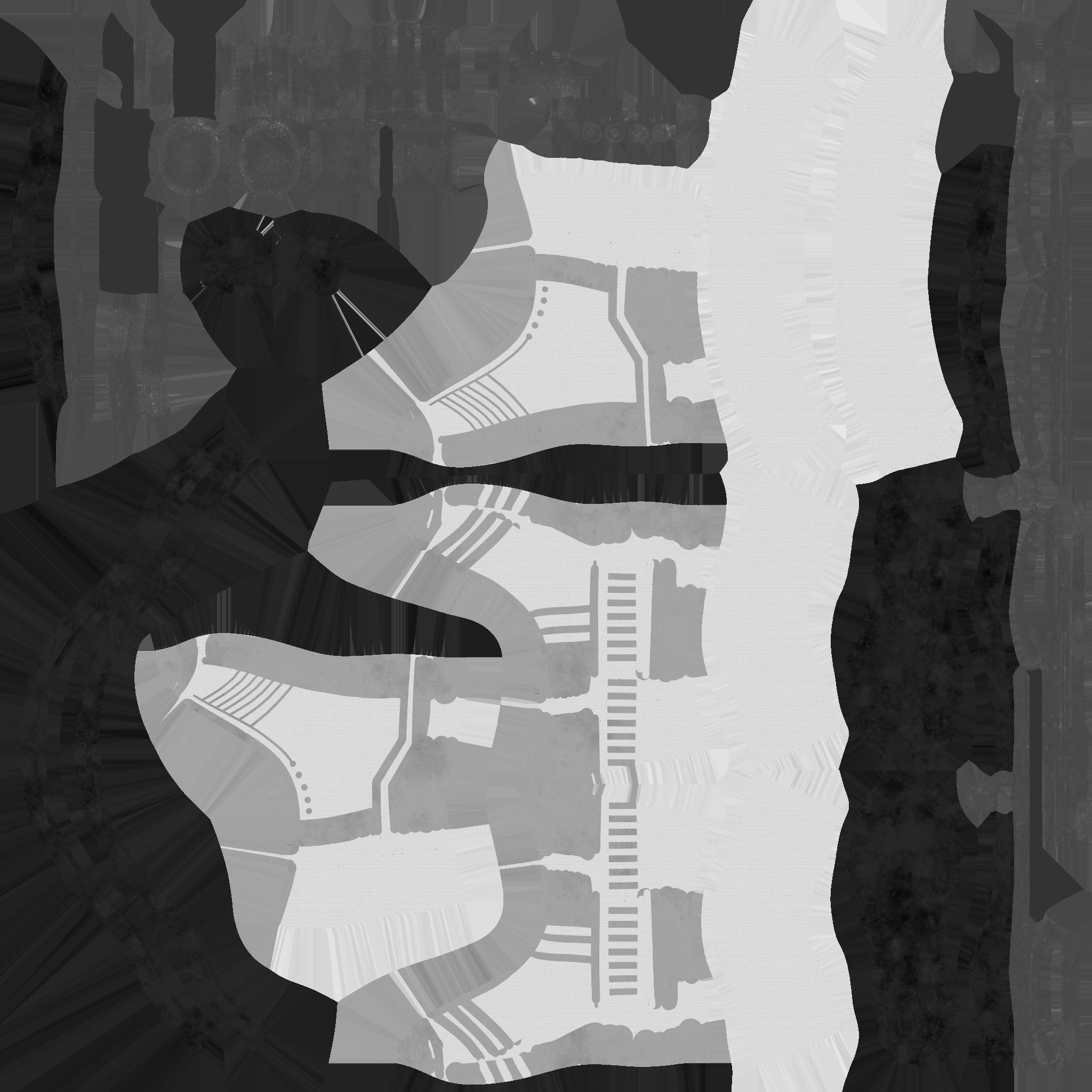 SciFi Boots A08 Desert Camouflage - Character Design Fashion Low-poly 3D model_23