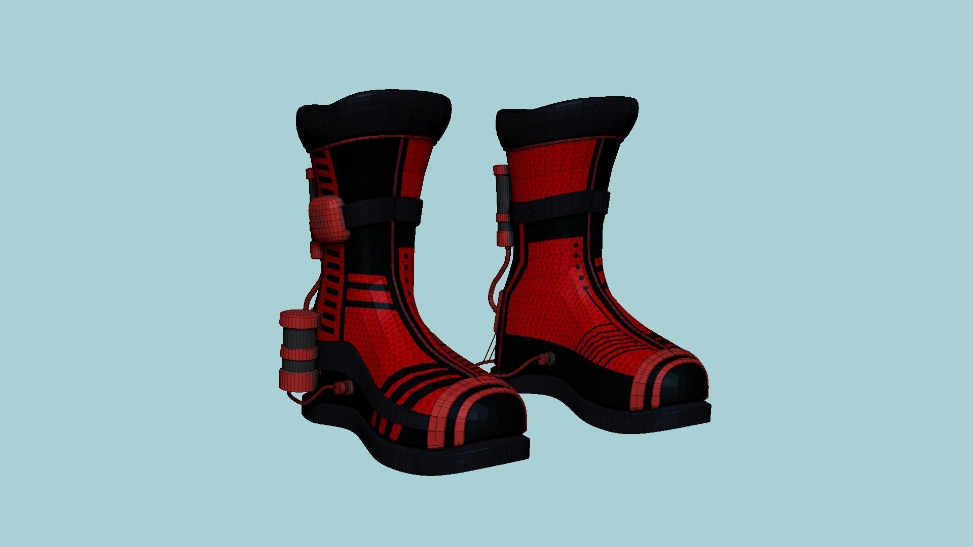 10 SciFi Boots A Collection - Character Design Fashion _69