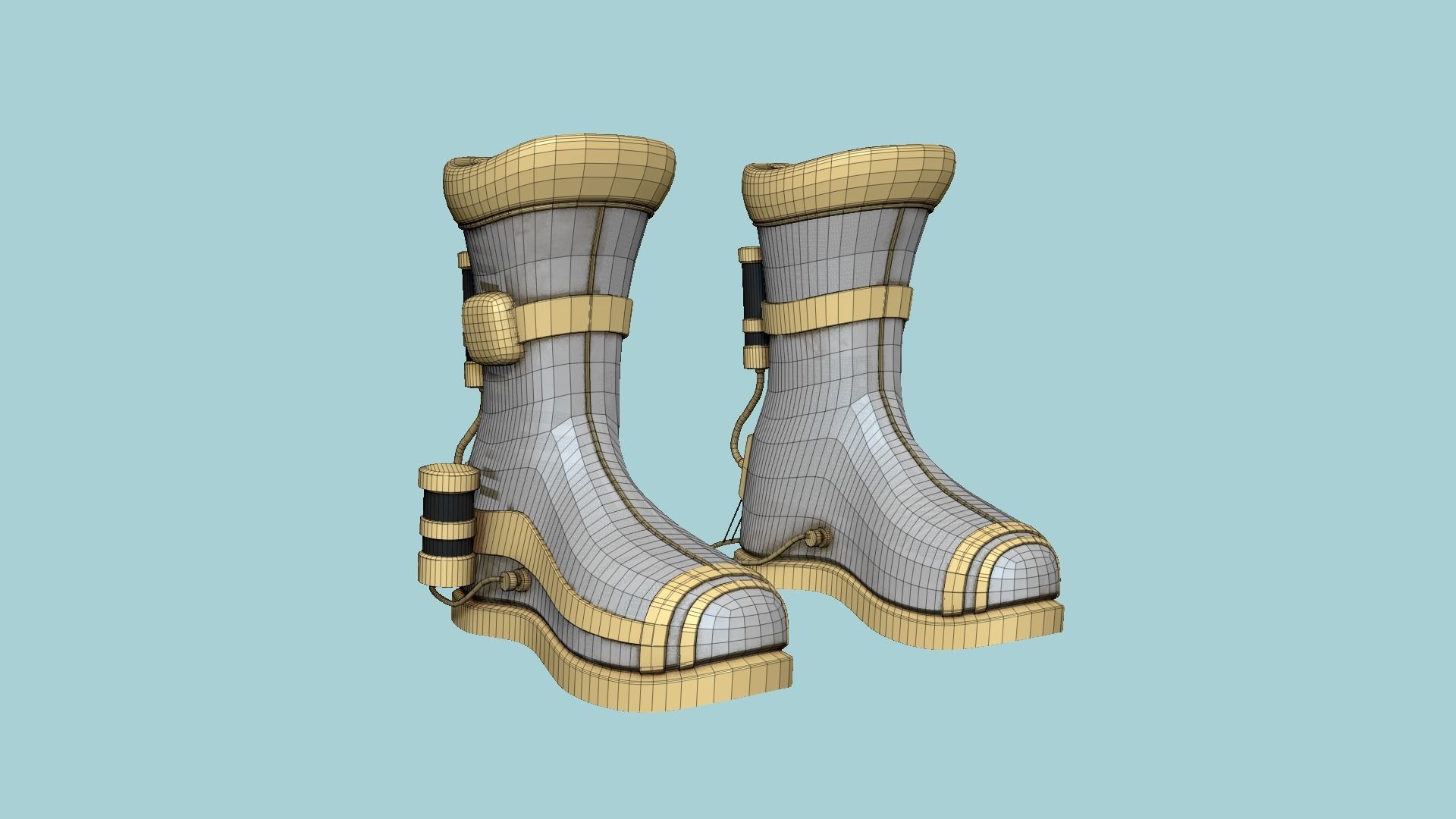 10 SciFi Boots A Collection - Character Design Fashion _65