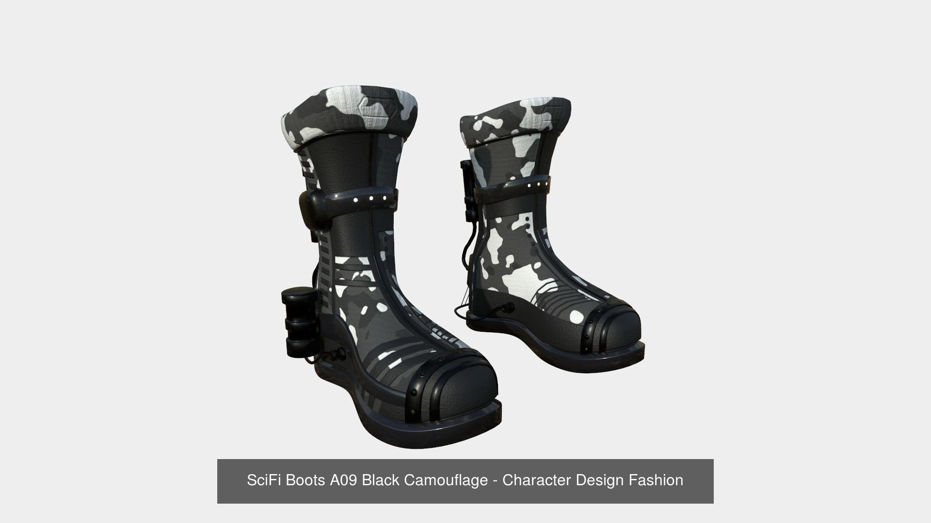 10 SciFi Boots A Collection - Character Design Fashion _9