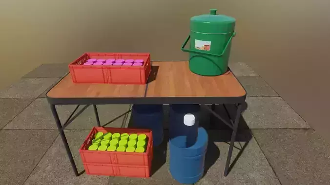 Drinking water 3D model