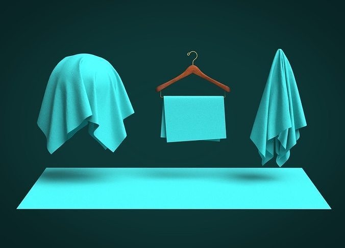Cotton Voile Fabric 3D model