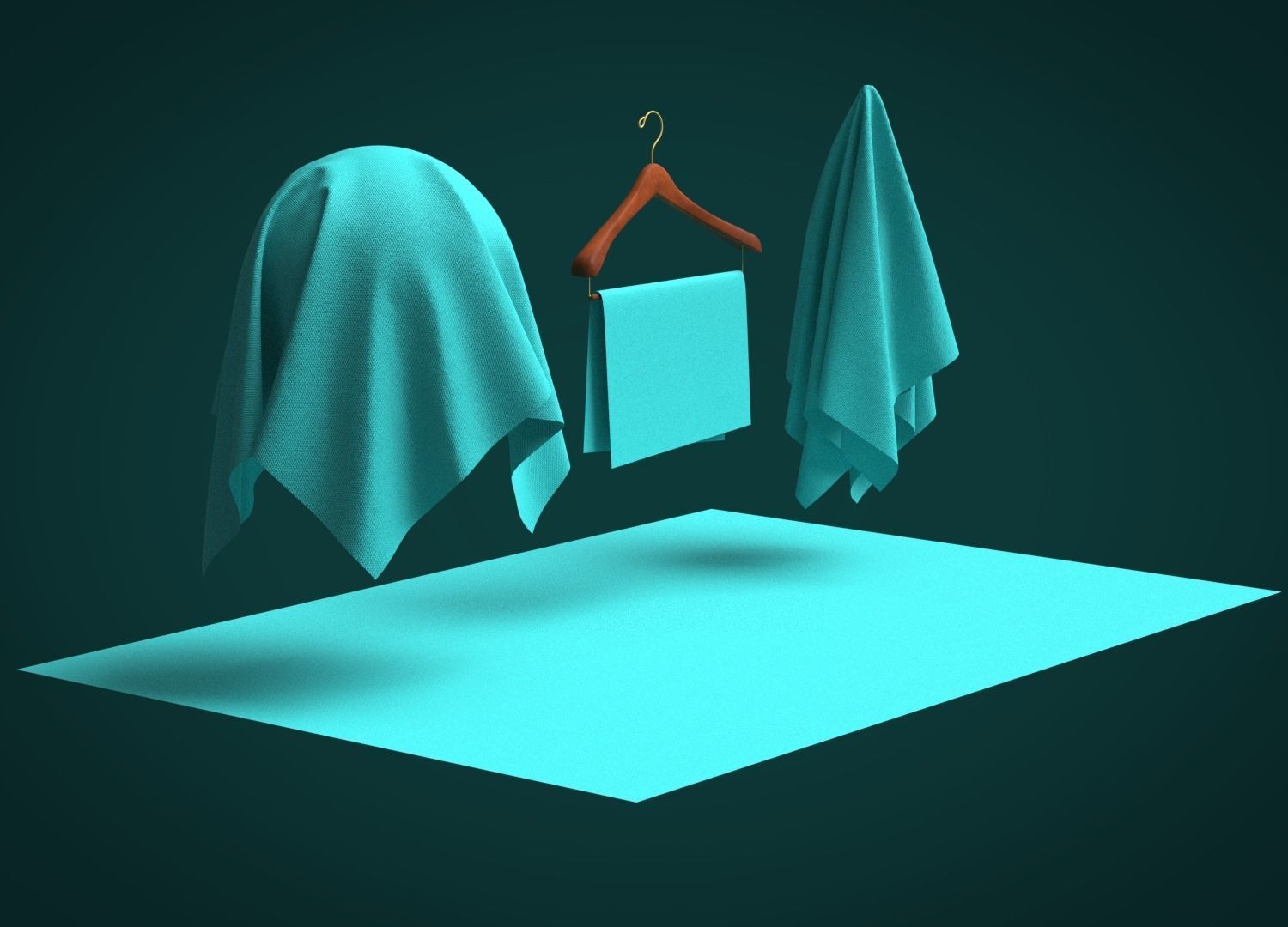 Cotton Voile Fabric 3D model_6