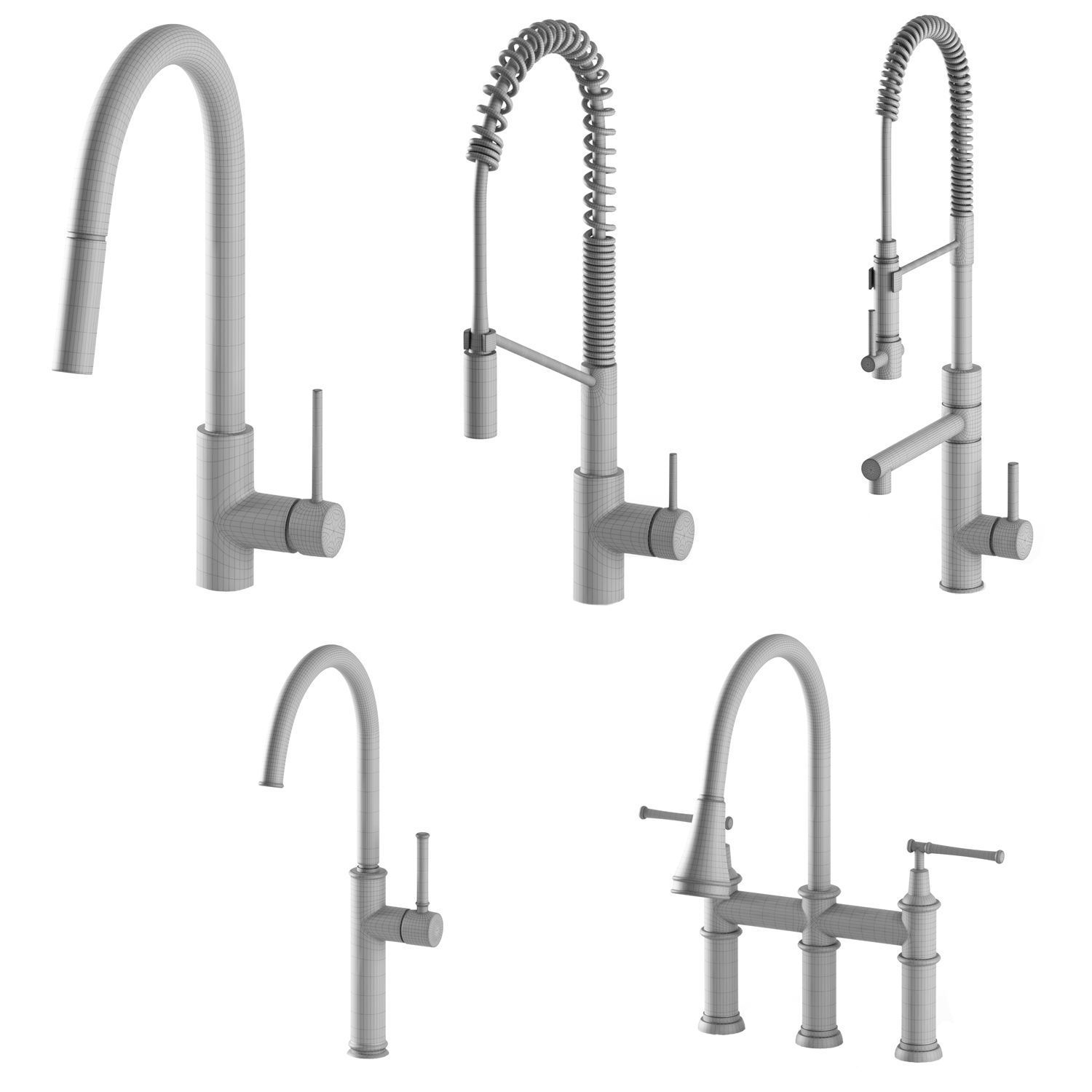 KRAUS kitchen faucets 3D model_6