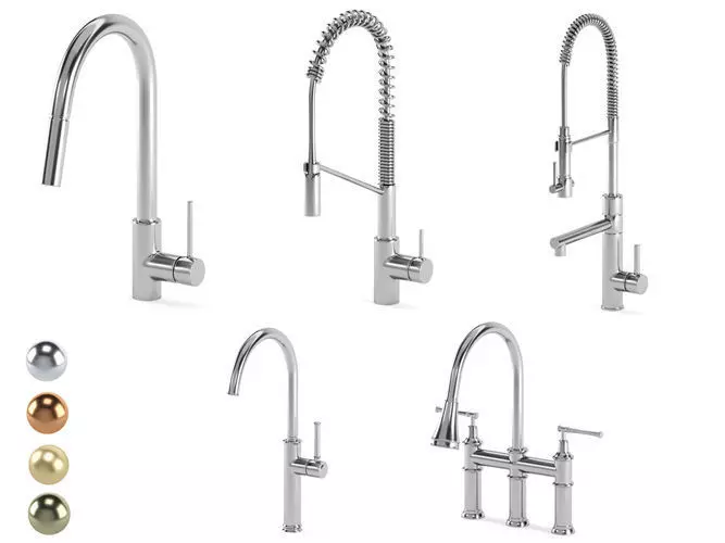 KRAUS kitchen faucets 3D model_0