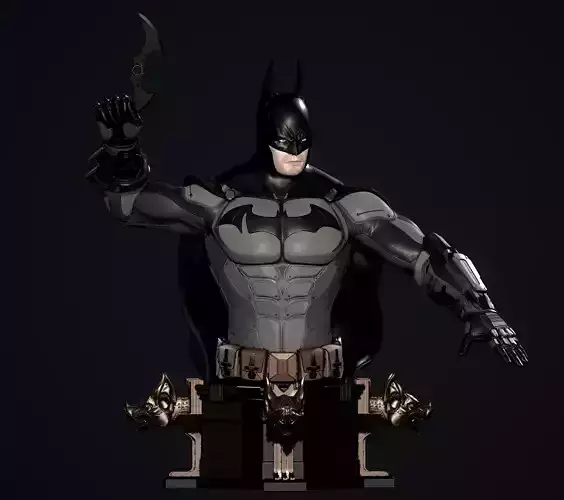 BATMAN 743 SUIT BUST BATMAN ARKHAM KNIGHT