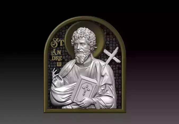 saint Andrew Apostol CNC 3D MODEL 3D print model 3D print model