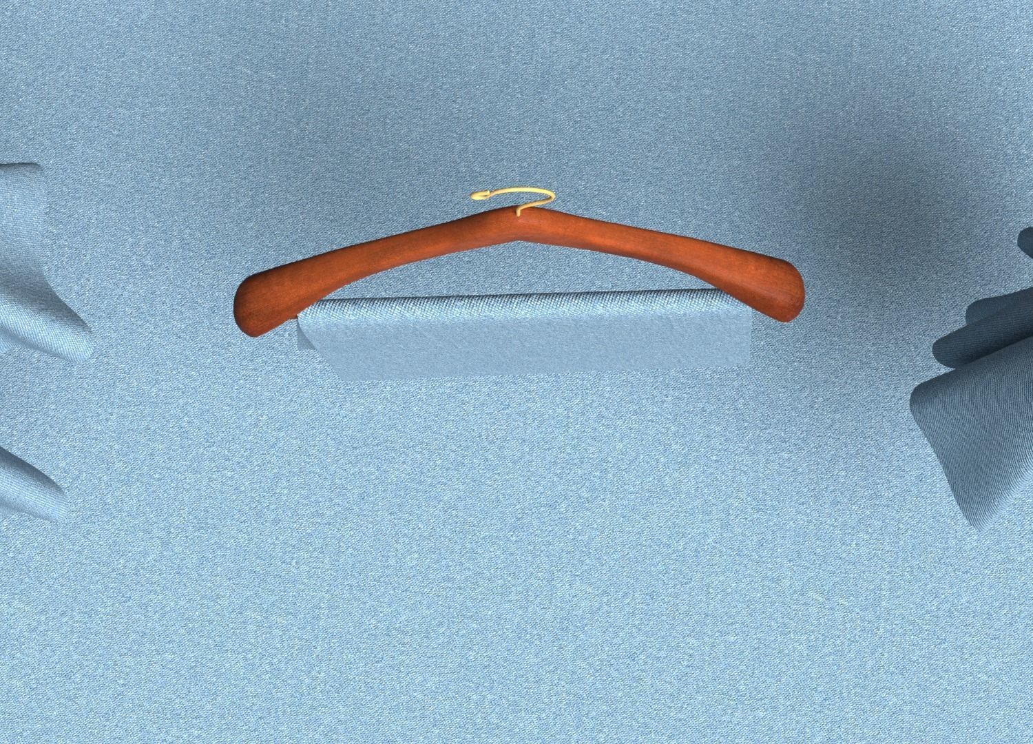 Denim Lightweight Fabric 3D model_3