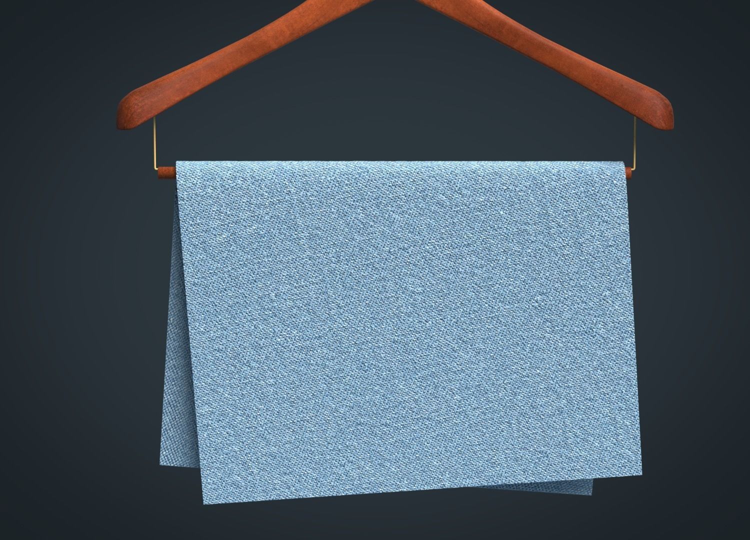 Denim Lightweight Fabric 3D model_2