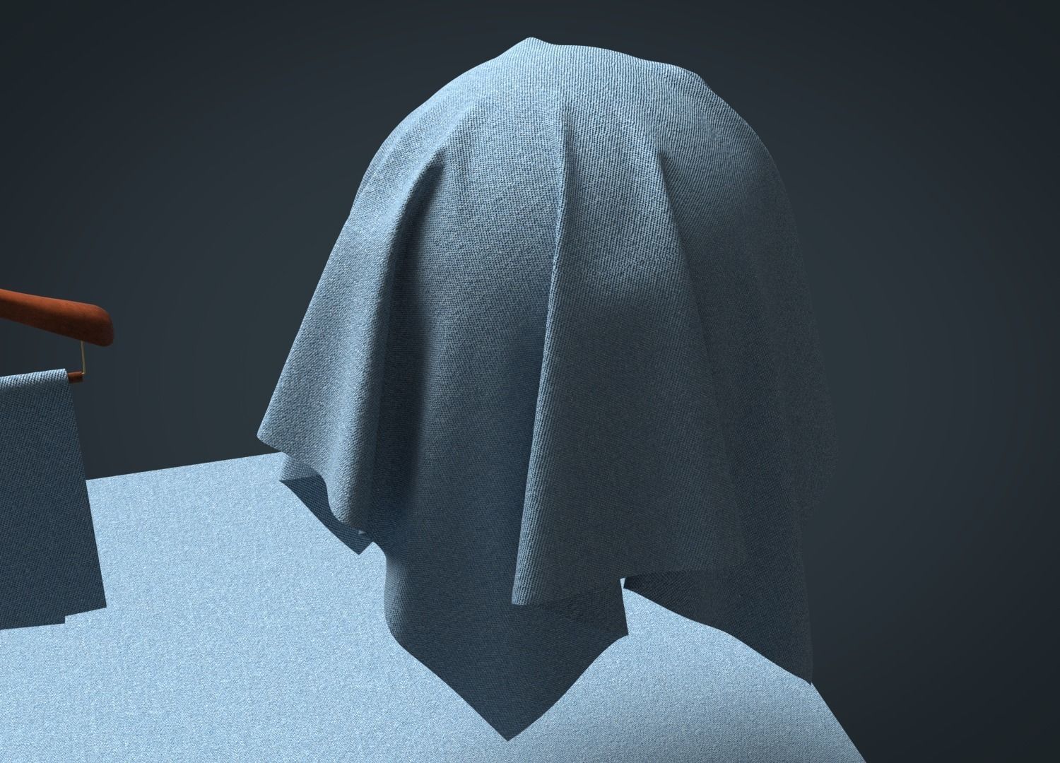 Denim Lightweight Fabric 3D model_4