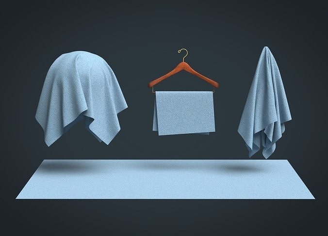 Denim Lightweight Fabric 3D model