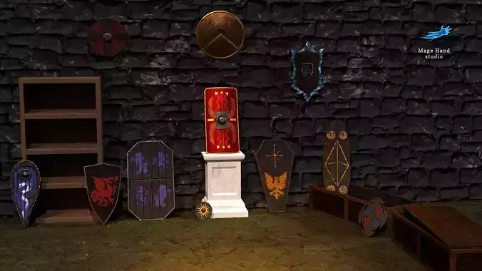 Medieval Shields Pack 3D print model