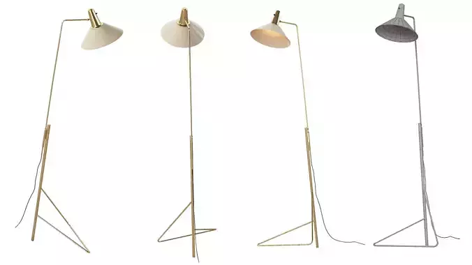 Gino Sarfatti Lamp 3D model