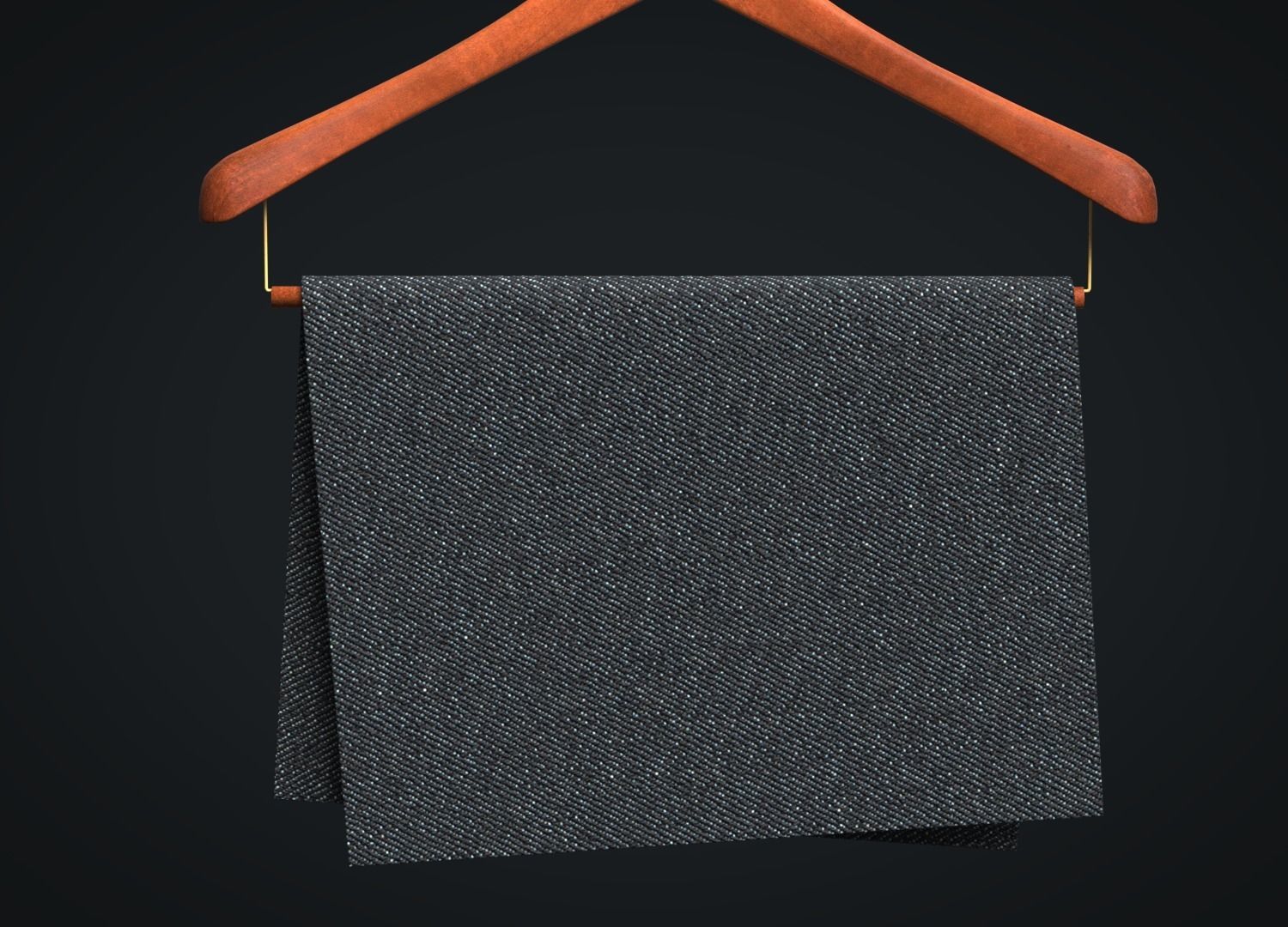 Denim Raw Fabric 3D model_2