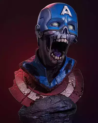 Captain America Zombie