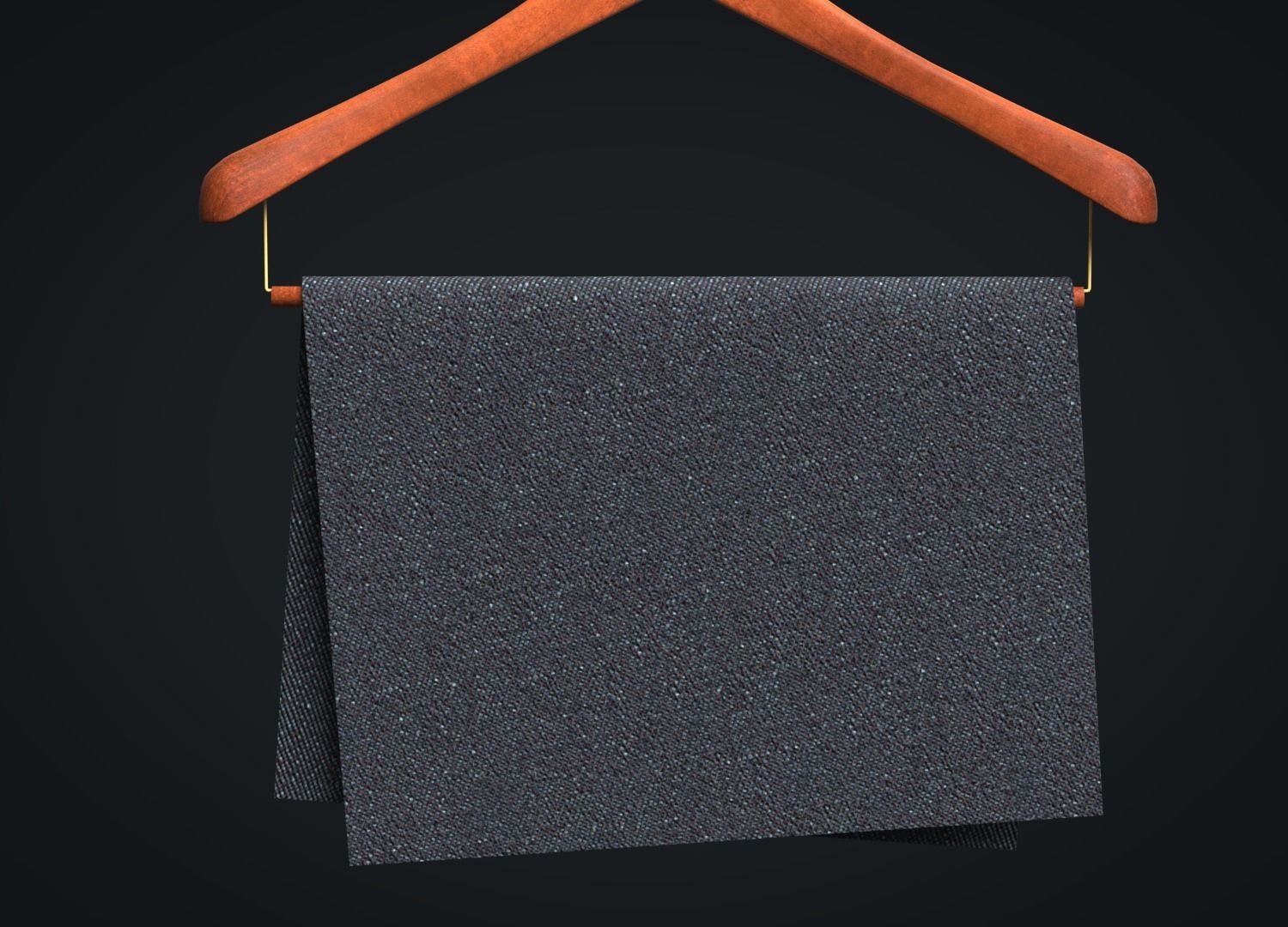 Denim Stretch Fabric 3D model_2