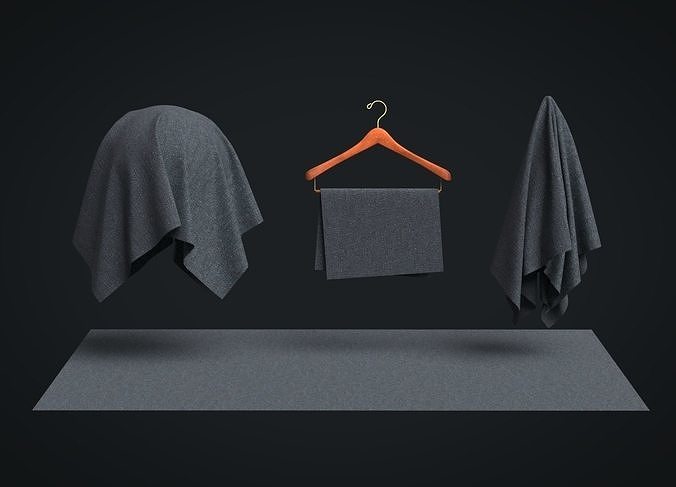 Denim Stretch Fabric 3D model