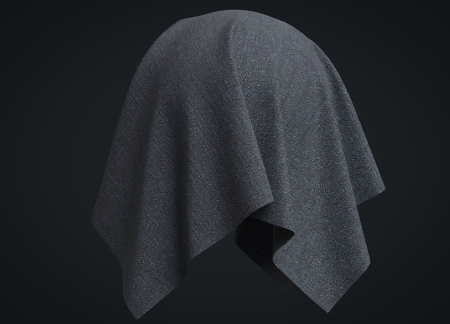 Denim Stretch Fabric 3D model_1