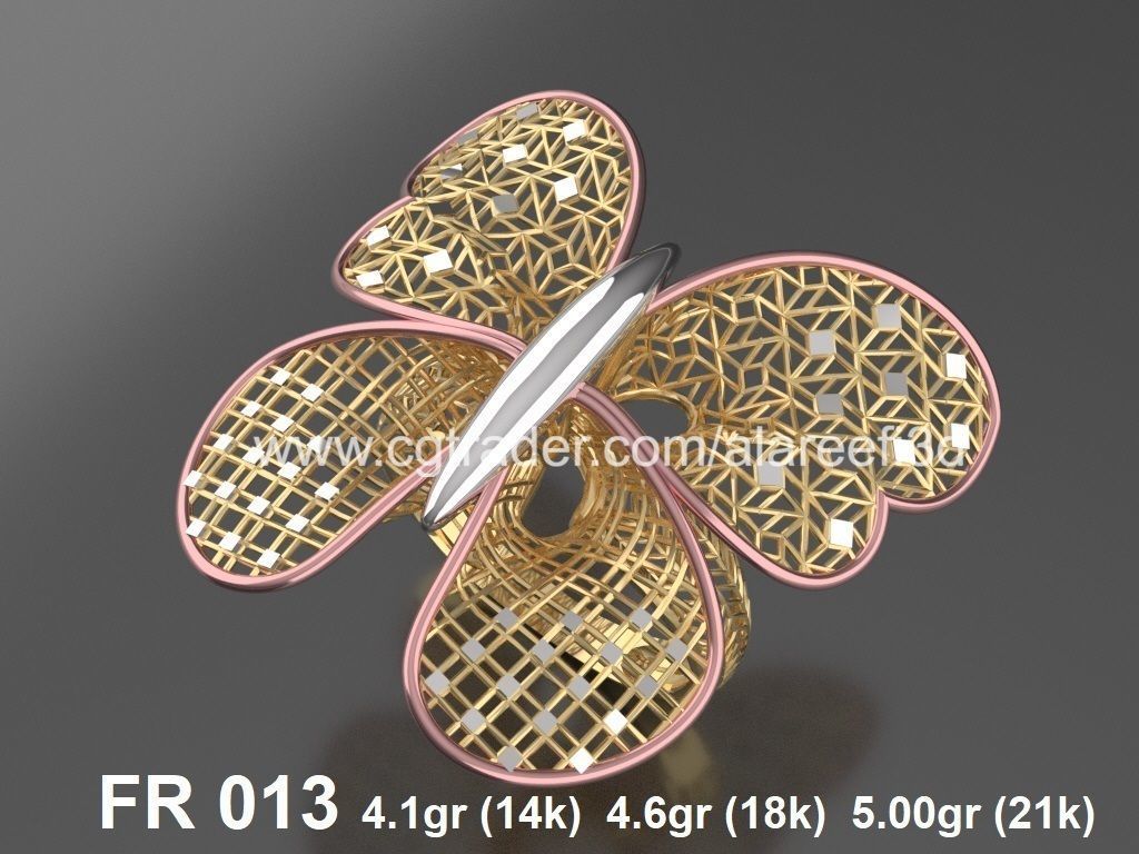 The Offer001  8Ultra vision Rings very modern for the first time 3D print model_5