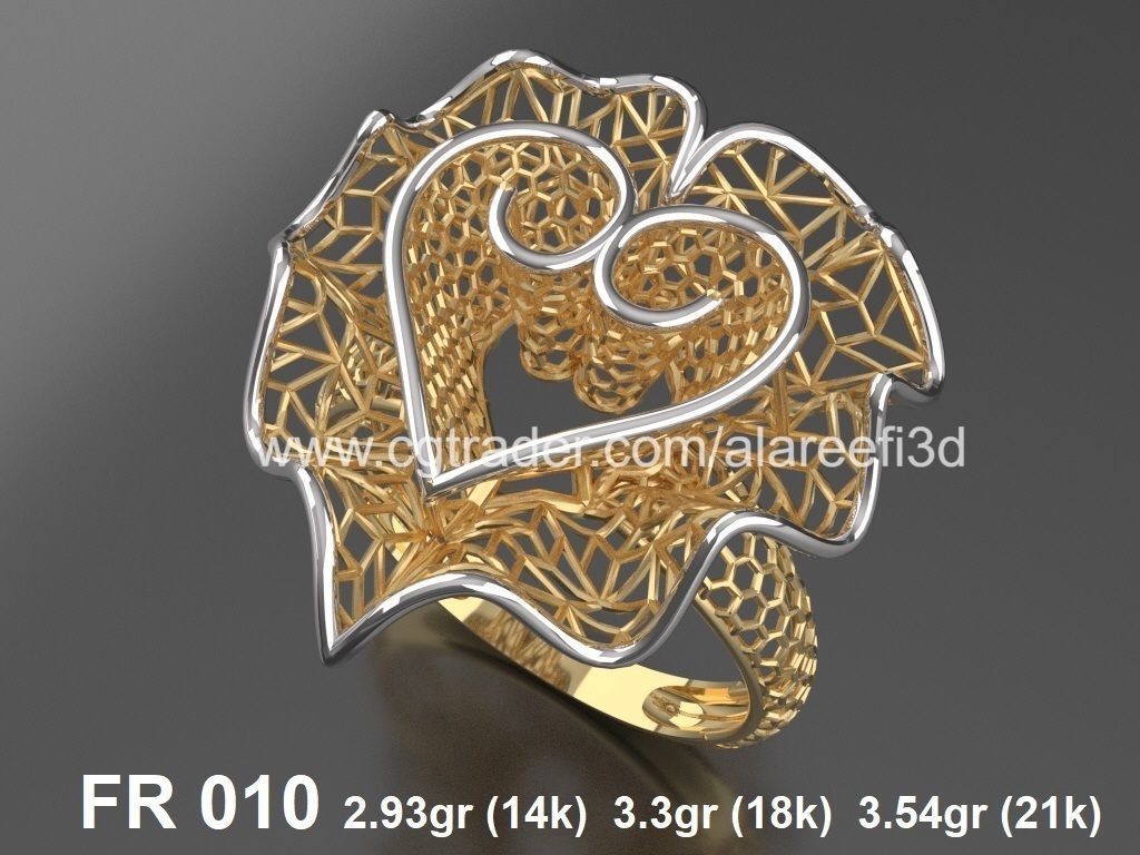 The Offer001  8Ultra vision Rings very modern for the first time 3D print model_4