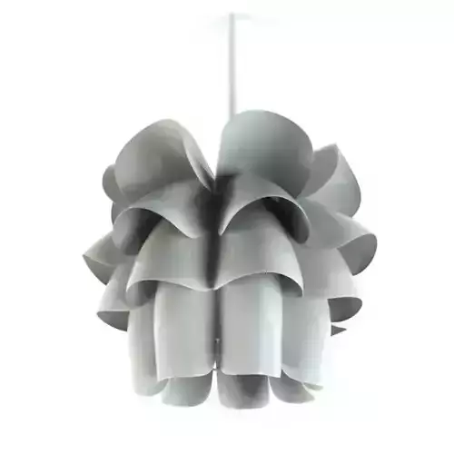 Flowery Silver Lampshade