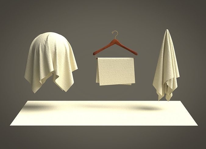 Knit Cotton Jersey Fabric 3D model