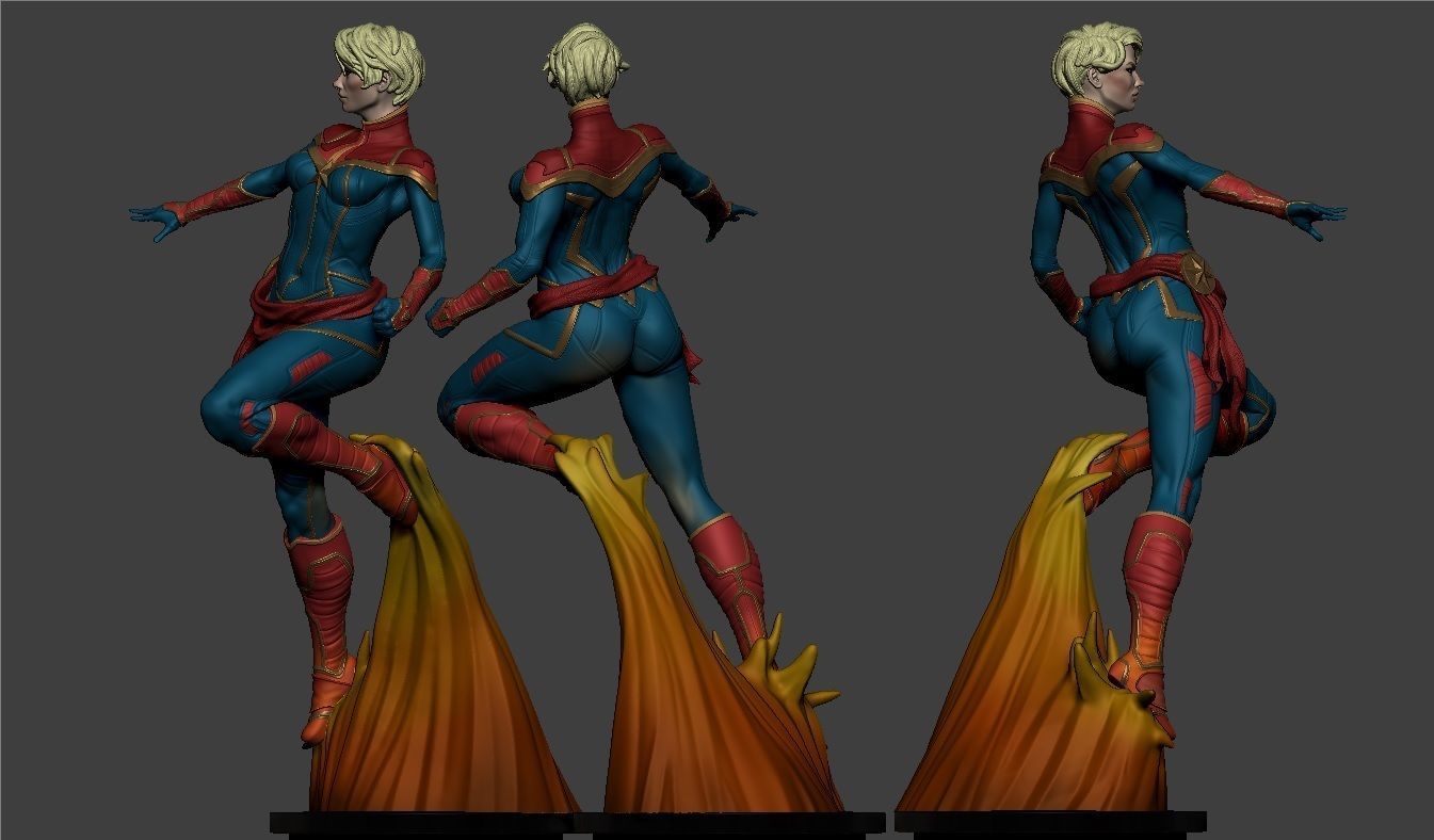 Captain Marvel Limited Edition 3D print model_2